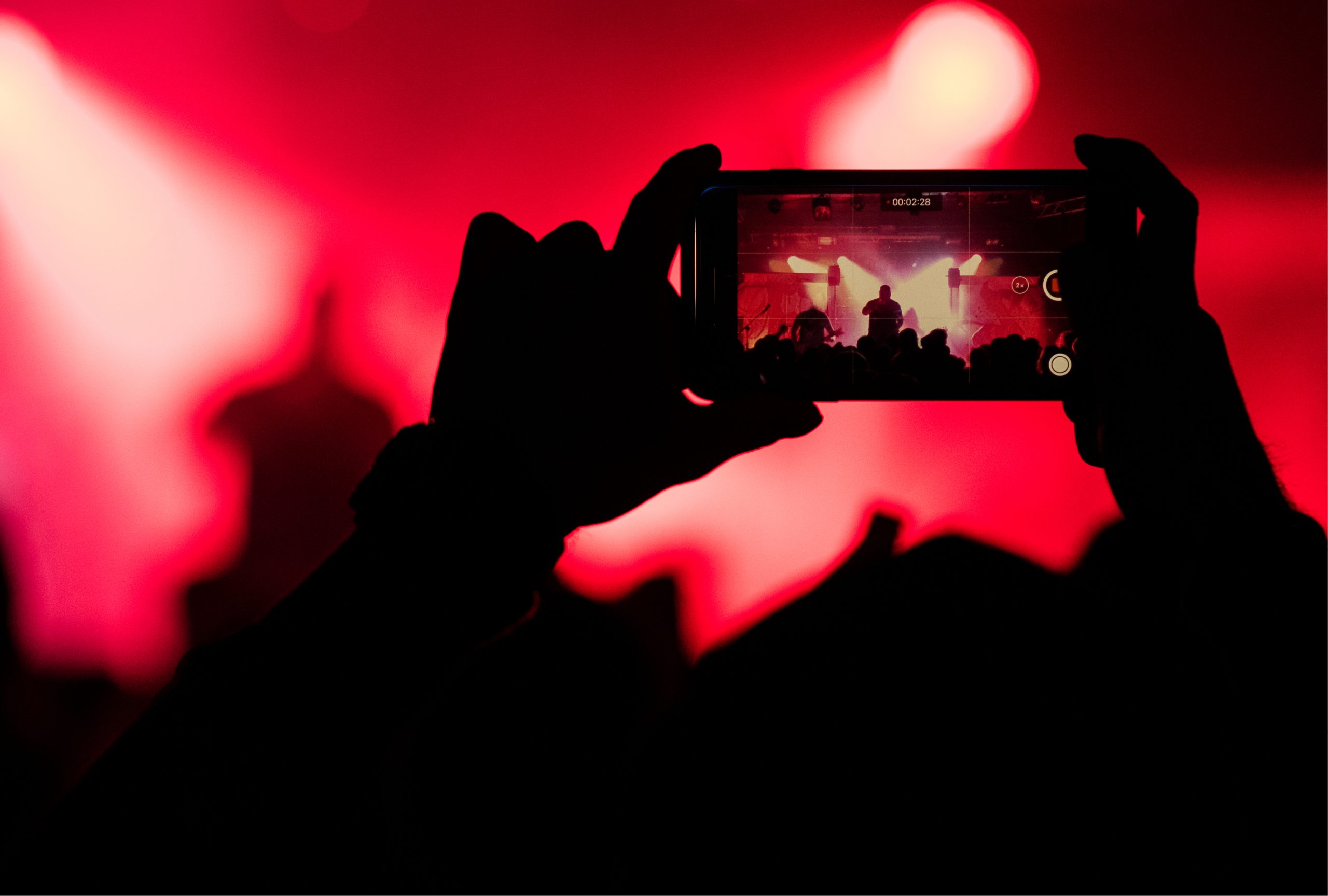 Phone recording concert