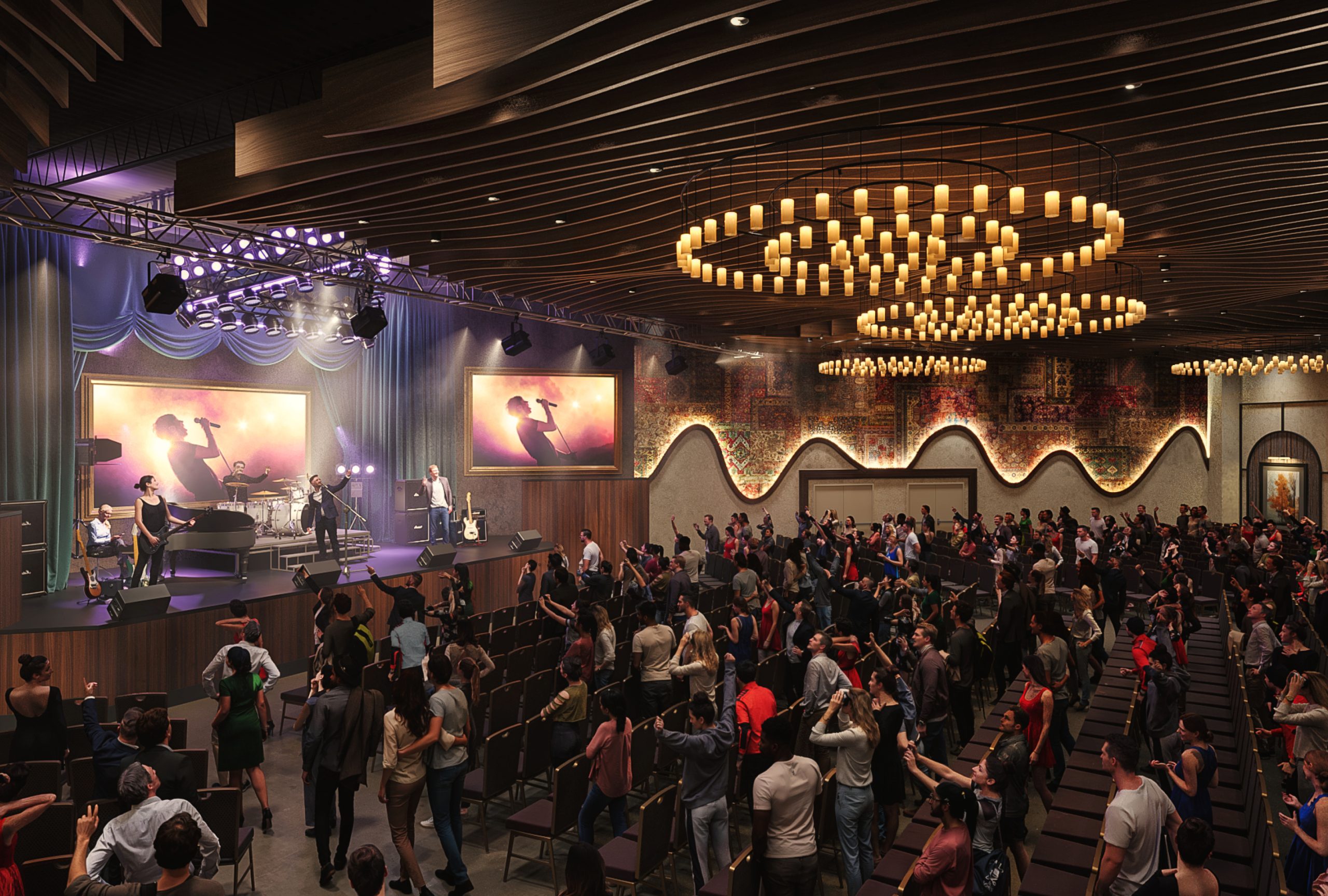 Live crowd
